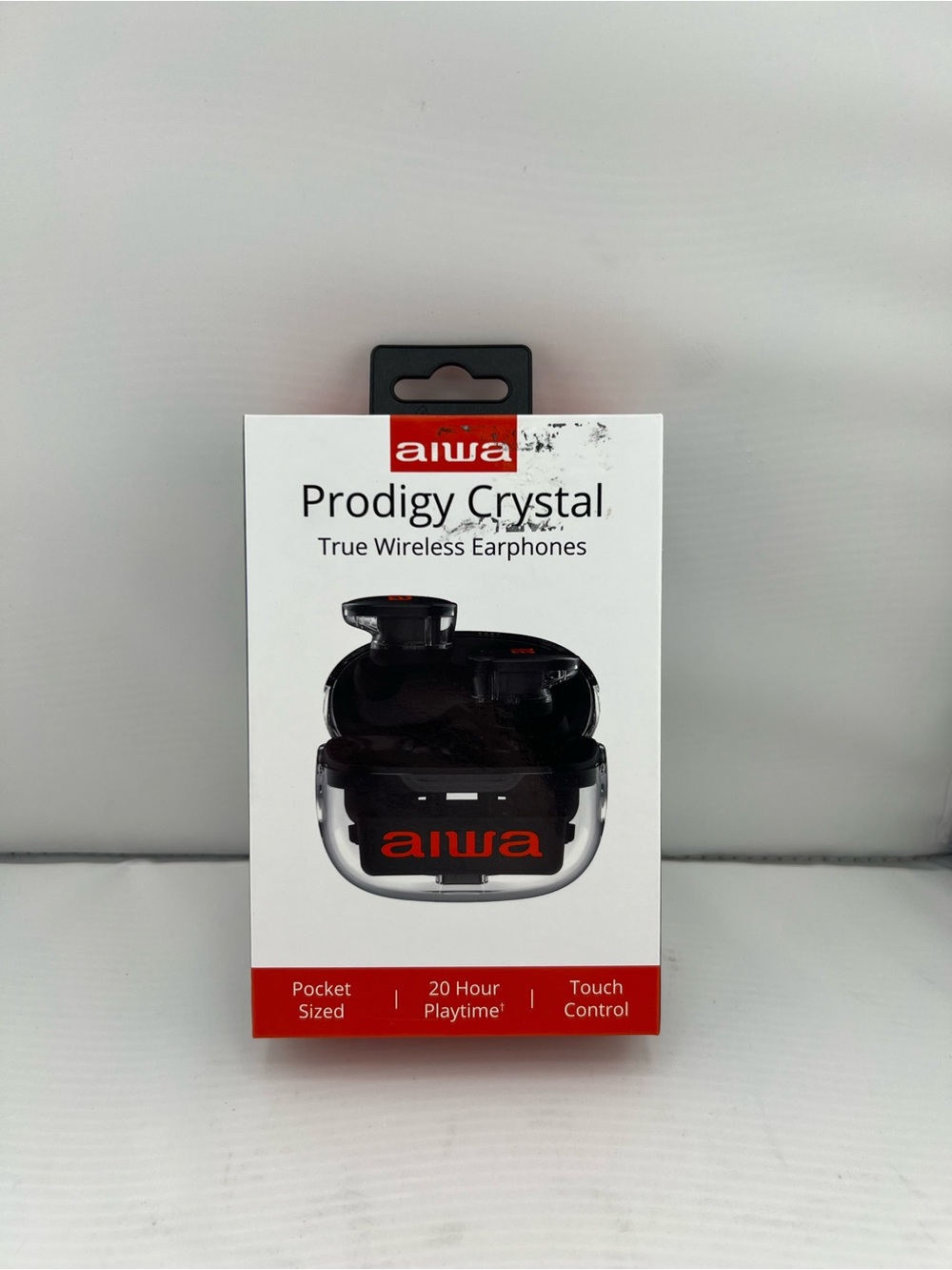 🎁aiwa Prodigy Crystal True Wireless Earphones - Black & Red